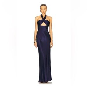 Shona Joy Strapless Midnight Dress